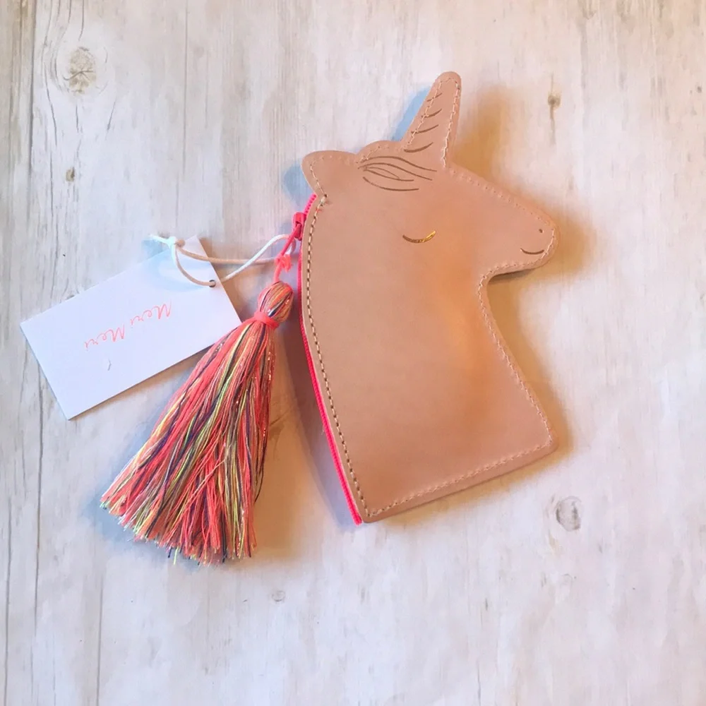 Meri Meri Leather Unicorn Purse